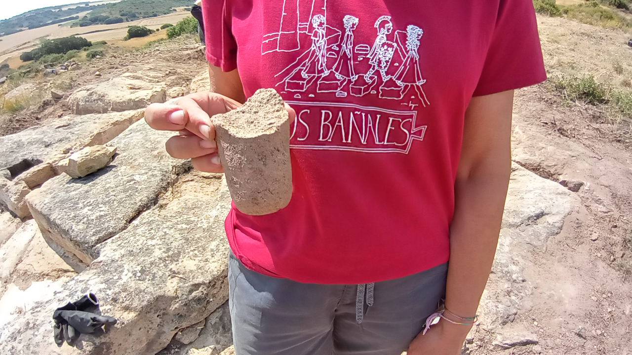Hallazgo durante las excavaciones de Los Bañales